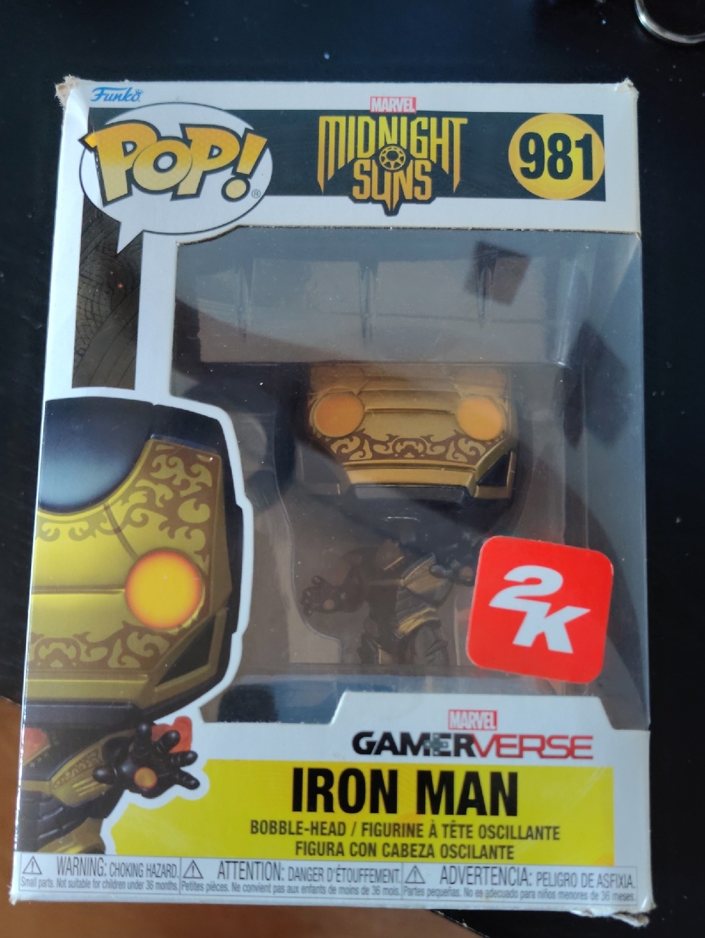Funko Pop! Gamerverse Iron Man (Midnight Suns) - Gold and Black